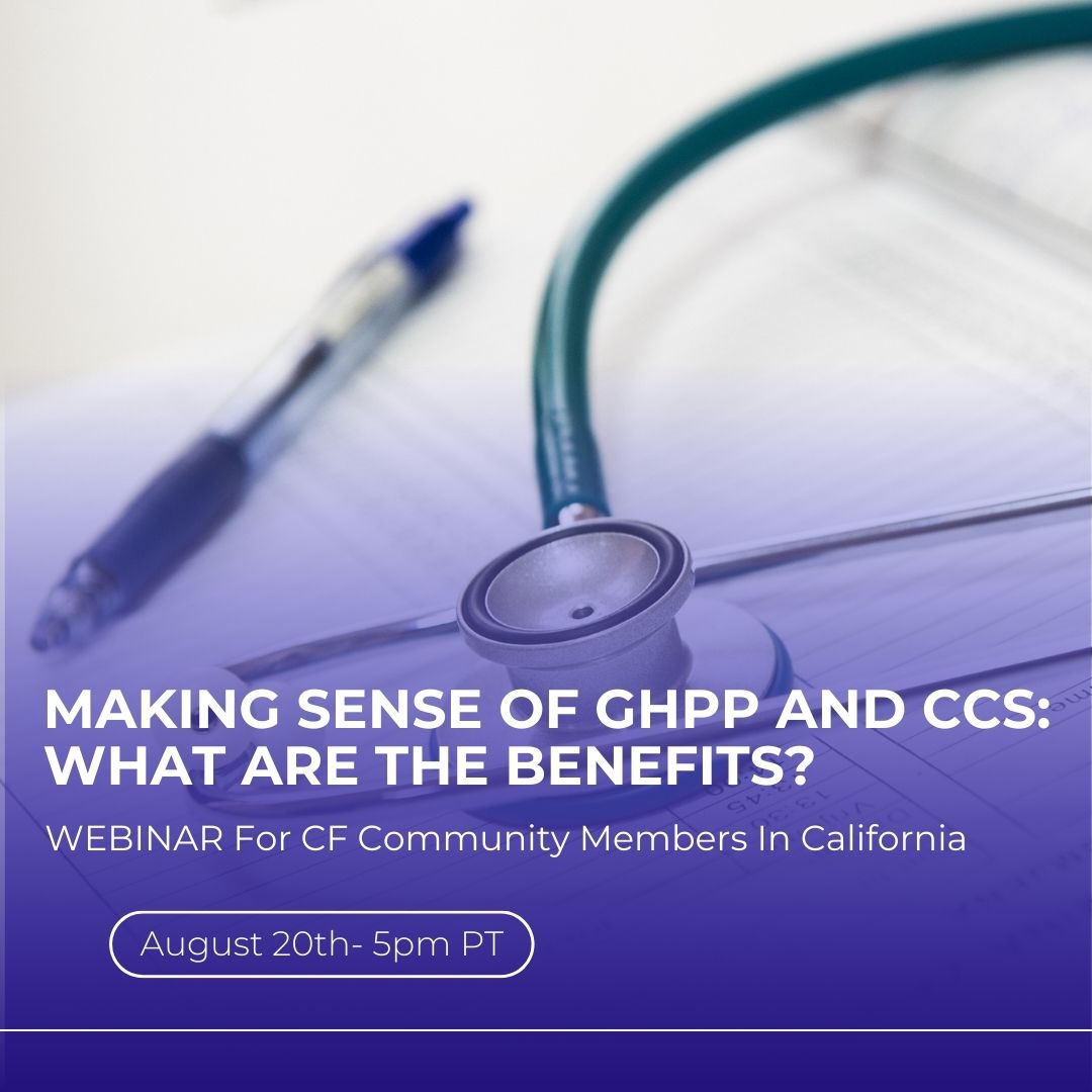 CFRI_CureCF's tweet image. CA CF Community - Join us for this Webinar Making Sense of GHPP &amp;amp; CCS: What are the benefits? These programs can help CF patients with health care access. #CFsupport 

Sign Up &amp;amp; Learn about eligibility, the application process and enrollee benefits! 
l8r.it/V12V