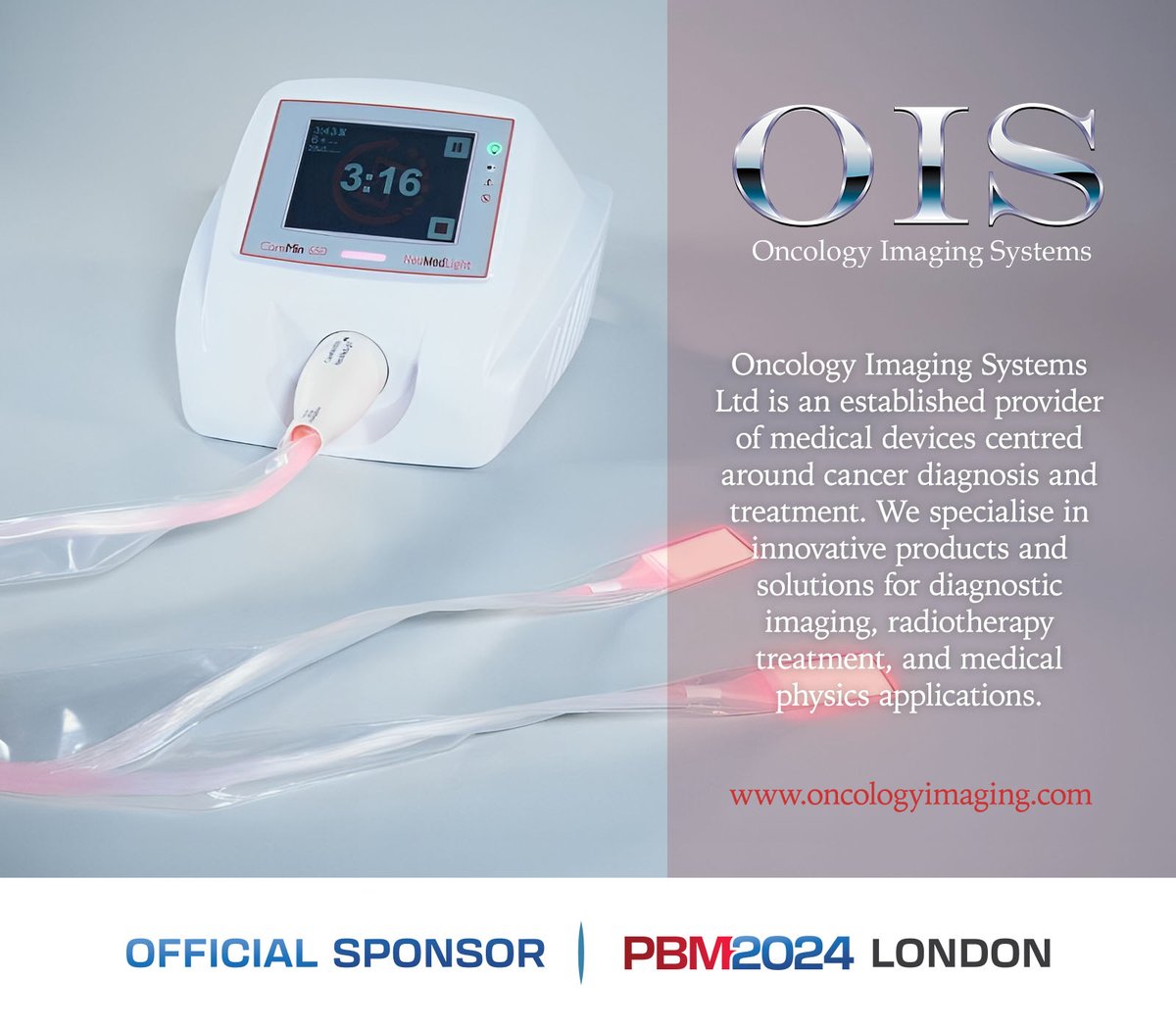 PBM2024 (@pbm2024) on Twitter photo We gratefully acknowledge Oncology Imaging Systems Ltd -  Official sponsor of PBM2024
Learn more at oncologyimaging.com We gratefully acknowledge Oncology Imaging Systems Ltd -  Official sponsor of PBM2024
Learn more at oncologyimaging.com