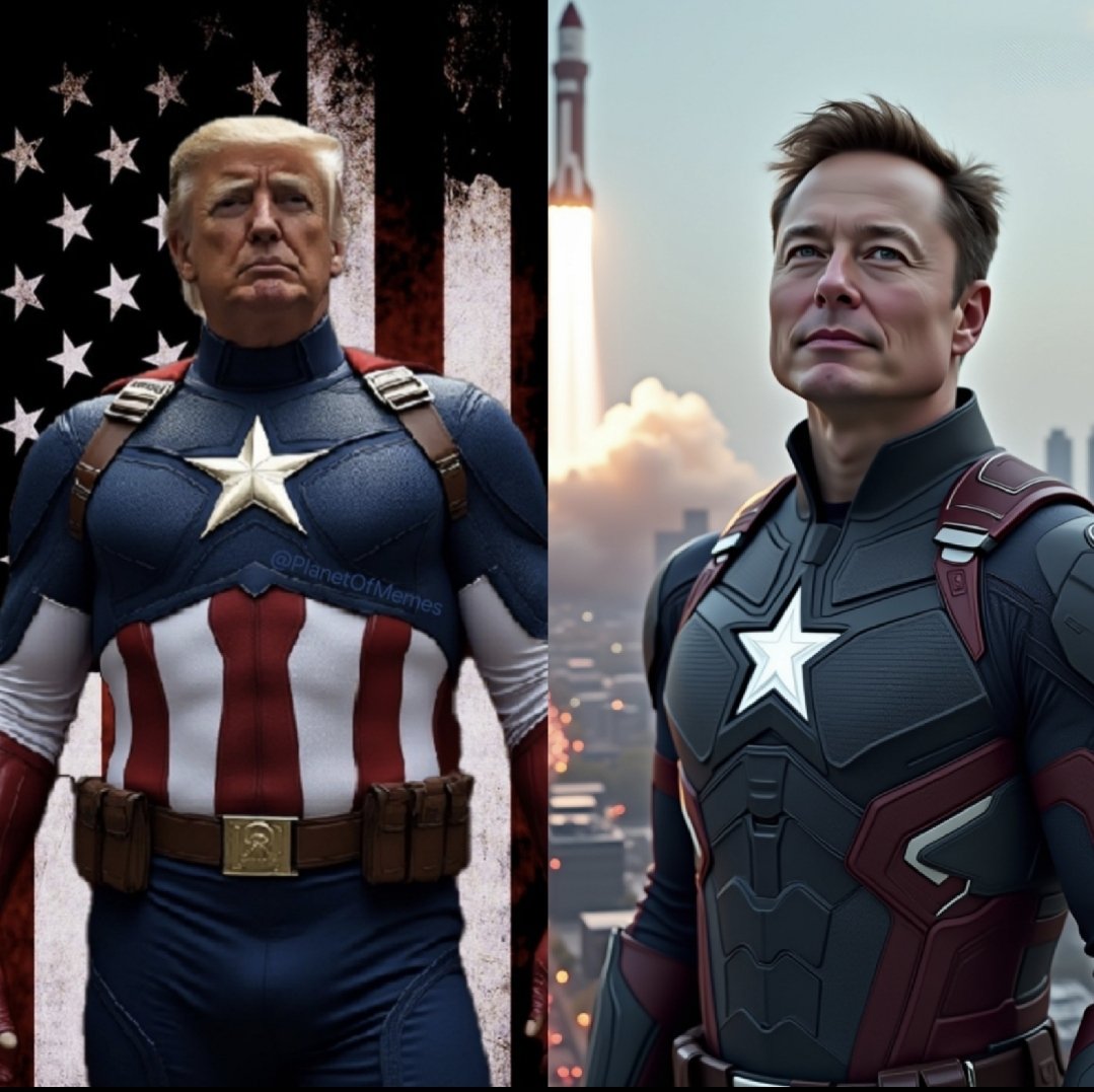 PlanetOfMemes's tweet photo. @elonmusk @realDonaldTrump Team America https://t.co/oz2Q3y7rWn