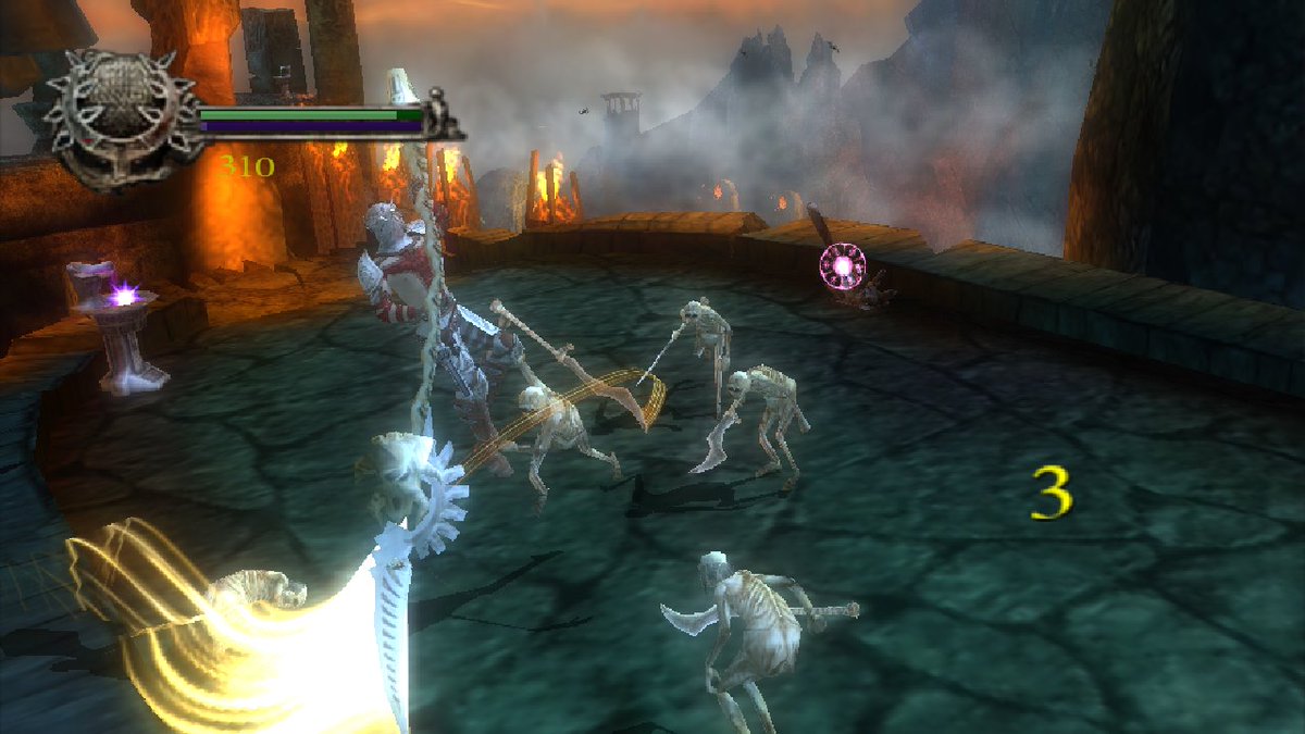 BuscandoElWarp's tweet image. El juego del día: #DantesInferno (#PSP)
Creador: #VisceralGames 2010
No hay límite para Dante que está dispuesto a recuperar el alma de Beatriz de las garras de Lucifer, debe recorrer los nueve círculos del Infierno para impedir que se case con ella y que tome el trono de Dios.