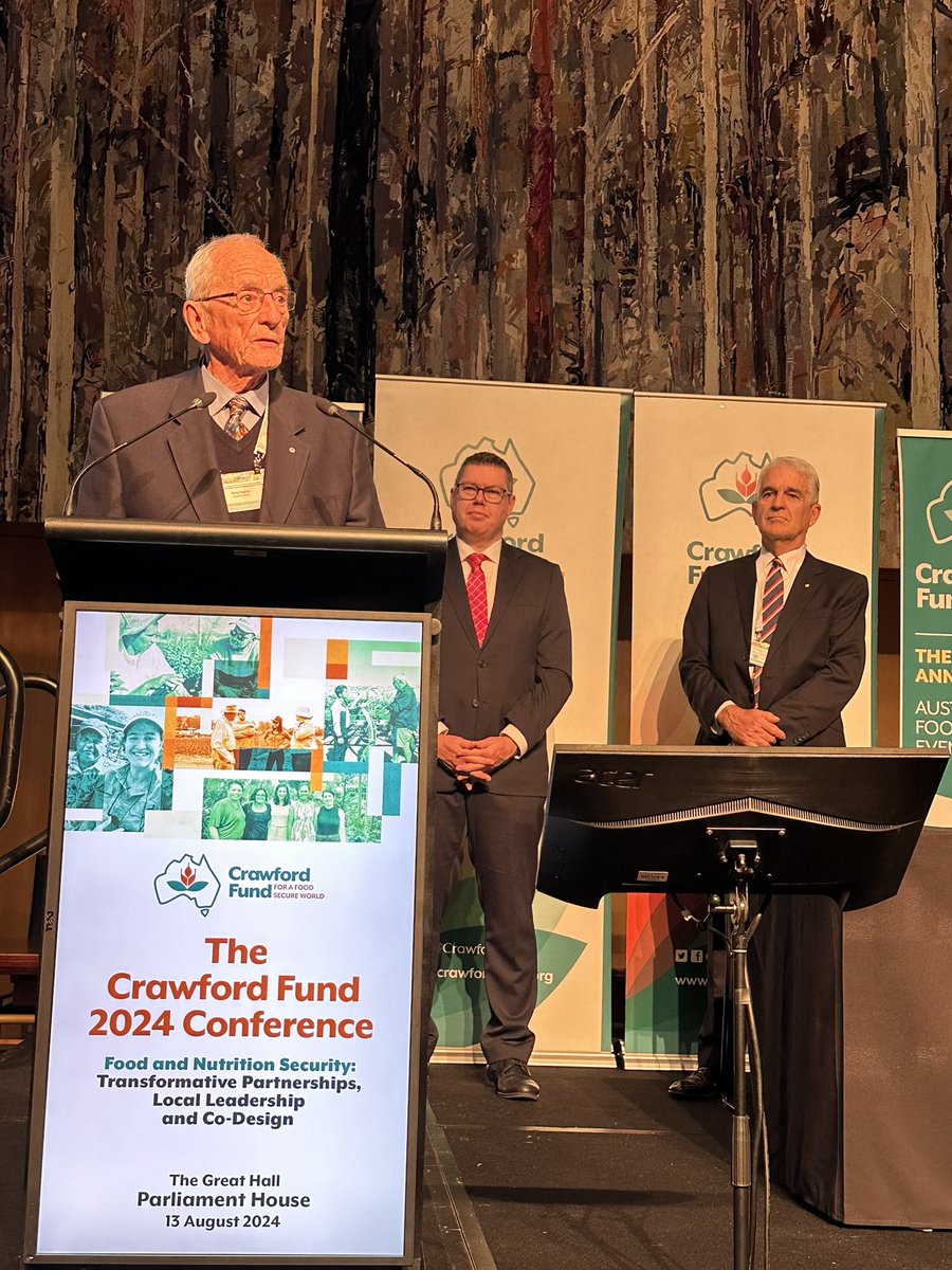 The Crawford Fund (@crawfordfund) on Twitter photo Our heartfelt congratulations to Dr Tony Fischer for his life’s work on improving food security. With <a href="/PatConroy1/">Pat Conroy MP</a> <a href="/dfat/">Department of Foreign Affairs and Trade 🇦🇺</a> and our chair <a href="/JohnAndersonAC/">John Anderson AC</a> following presentation of Crawford Fund medal at #24cfconf Our heartfelt congratulations to Dr Tony Fischer for his life’s work on improving food security. With <a href="/PatConroy1/">Pat Conroy MP</a> <a href="/dfat/">Department of Foreign Affairs and Trade 🇦🇺</a> and our chair <a href="/JohnAndersonAC/">John Anderson AC</a> following presentation of Crawford Fund medal at #24cfconf