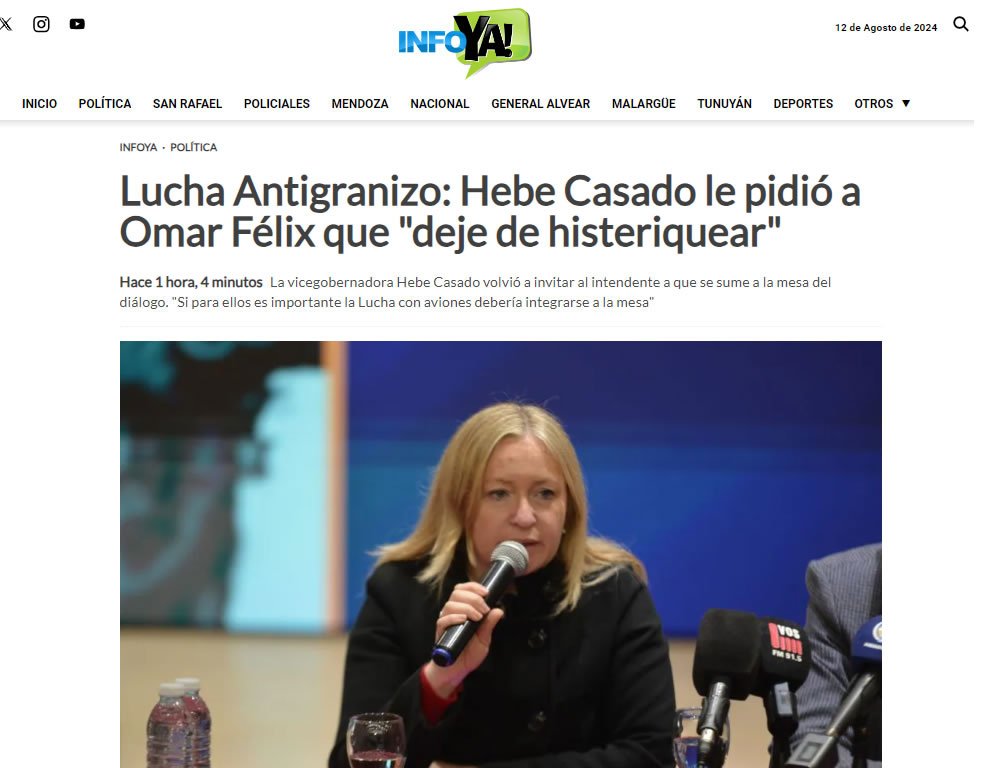 MPAMELATORRES's tweet photo. Es sanrafaelina, pero desde que asumió la vicegobernadora @hebesil solo se ha dedicado a los problemas de su partido (que no resolvió) o a ser servil al gobernador en defender los intereses del Gran Mendoza (mayor padrón electoral). ¿Cuándo se ocupará del Sur de dónde es oriunda? https://t.co/rOPGfbsZZd