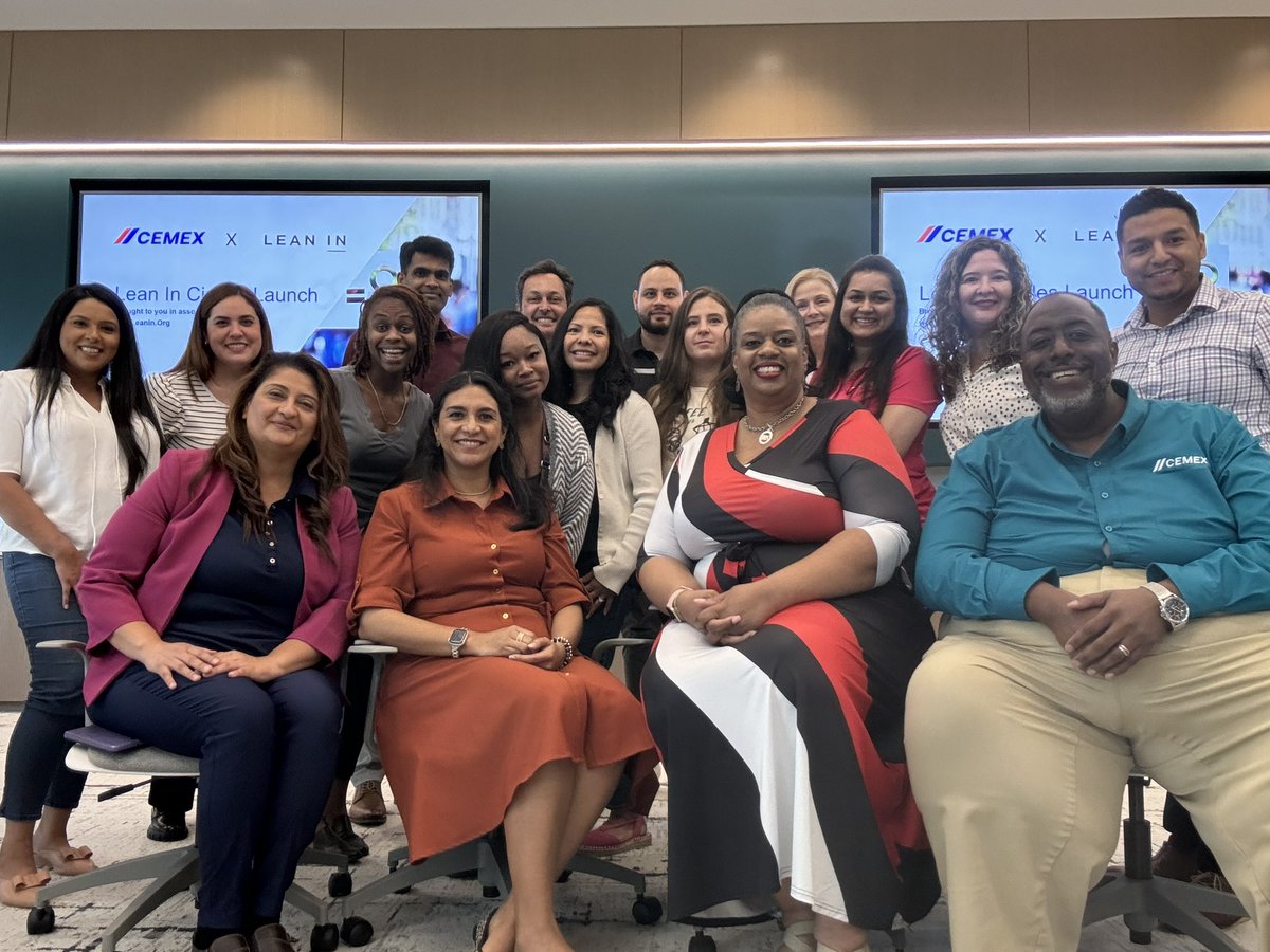 Gemini2376's tweet photo. Today, we proudly launched Lean-In Circles with 24 Cemex U.S. Corporate Office employees, fostering a supportive environment for personal and professional growth and paving the way for future generations of Circles. @Cemex_USA @CEMEX https://t.co/VyvZ1BOADc