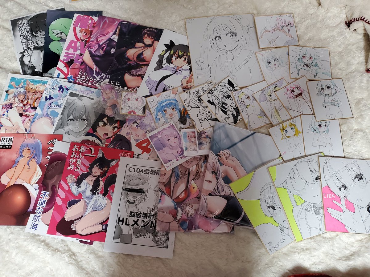 Mintcat86's tweet photo. ～コミケ戦利品1.2日目～
とてつもない暑さと戦いながらも勝ち取った戦利品は大豊作

前コミケ辺りから明確にロリ系集めはじめたけど今回はさらに収穫がパワーアップ
ロリ系オンリーな即��会あったらいいのになぁ～ https://t.co/nvInRduPW8