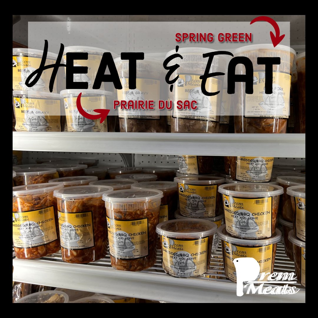 PremMeatsWI's tweet image. 🫠 Don't feel like cooking tonight??? 🫠

Stop by and check out our HEAT &amp;amp; EAT selections! We've done all the prep work, you just have to HEAT it up!!

Available at both locations. Selections vary by location.
#heatandeat #easydinner #nopreptime