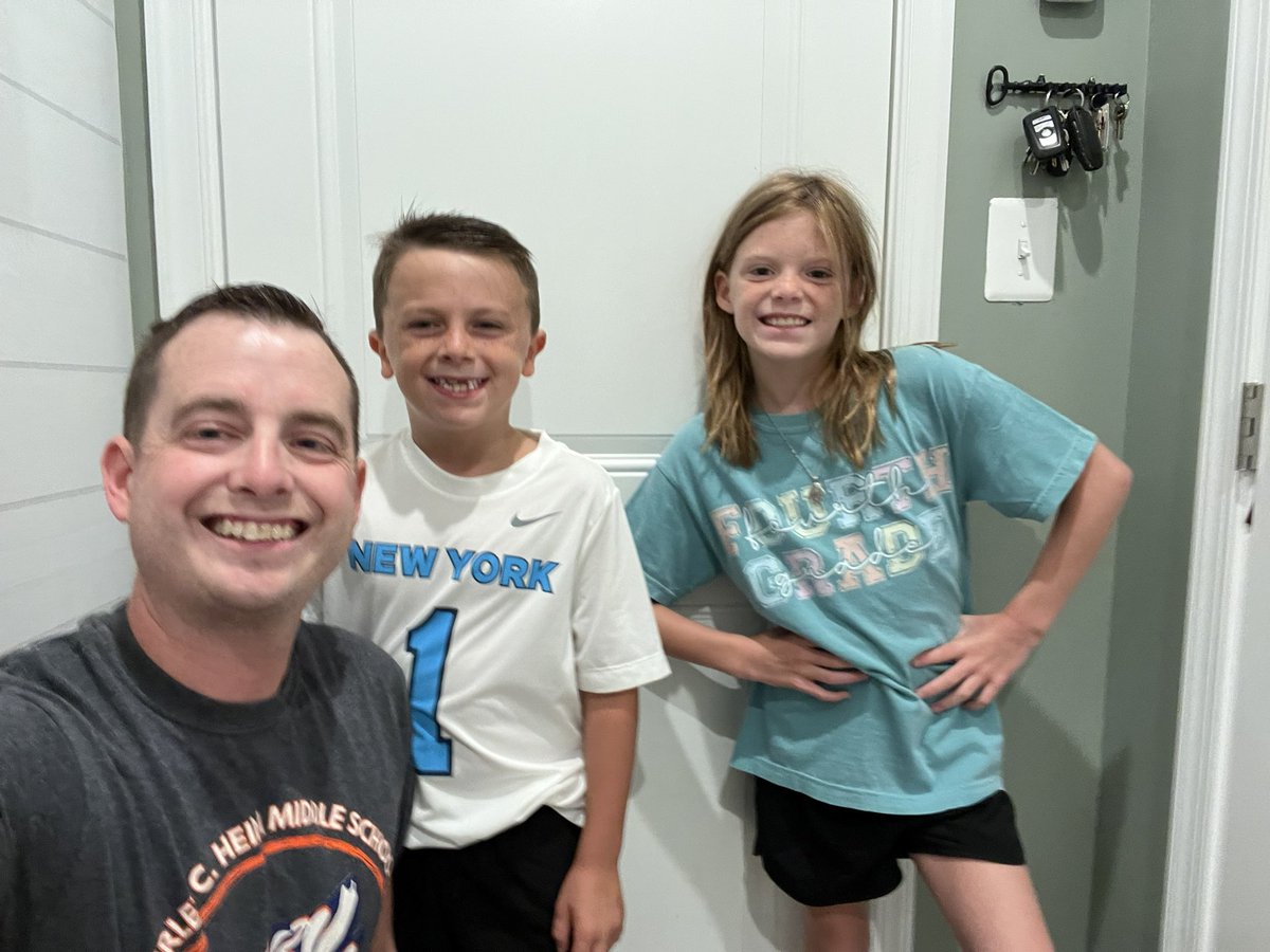 First day for me and my kiddos! #family #firstdayofschool