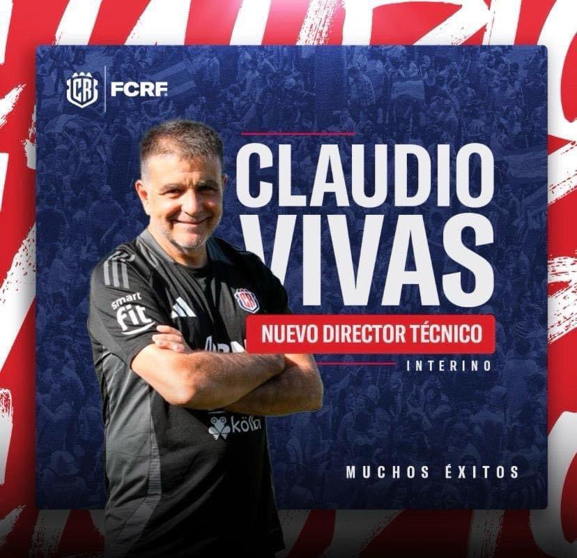 Se confirma el interinato  de Claudio Vivas en la Selección de Costa Rica.