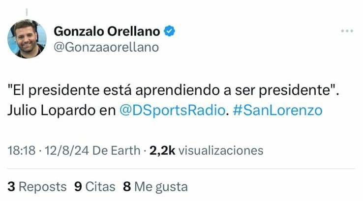 drcesarfrancis's tweet image. Qué cara nos está saliendo la pasantía de Moretti. No dijo que había estado con Lammens y Tinelli adquiriendo experiencia? Termino siendo un seco sin capacidad ni experiencia.
Cuantos engaños más de campaña seguirán apareciendo. Esperemos que aprenda rápido. #SanLorenzo