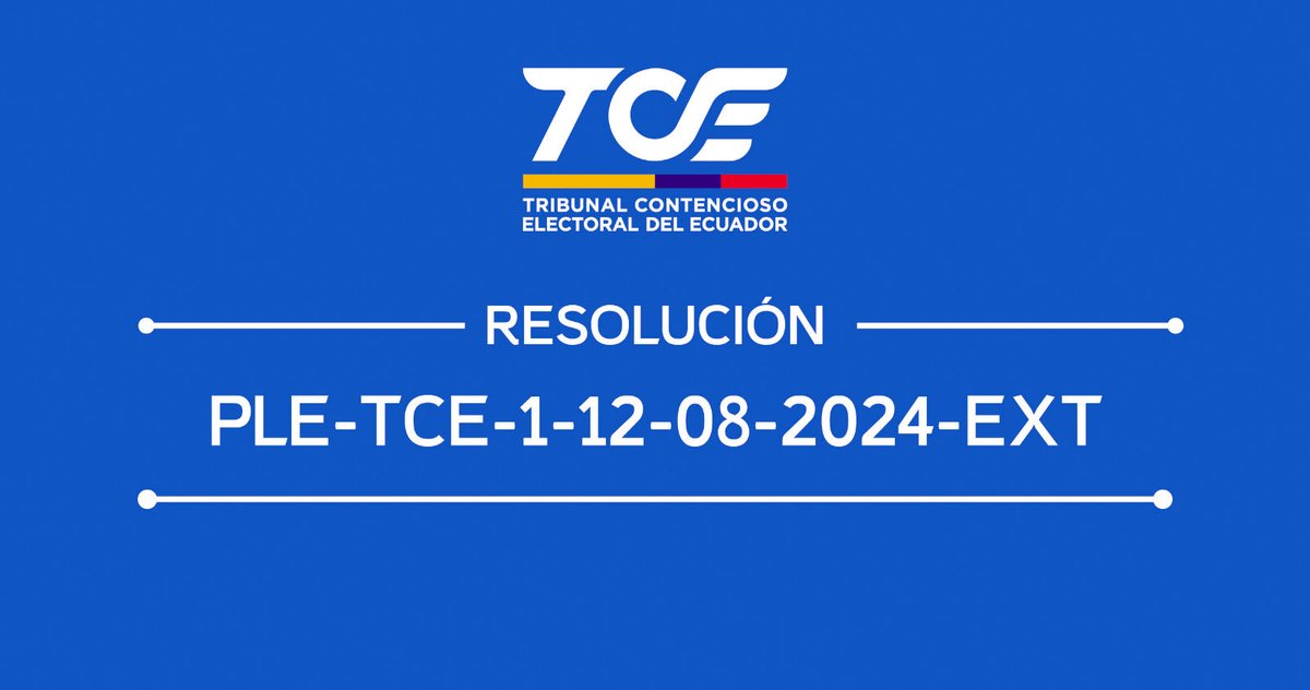 TCE Ecuador tweet media