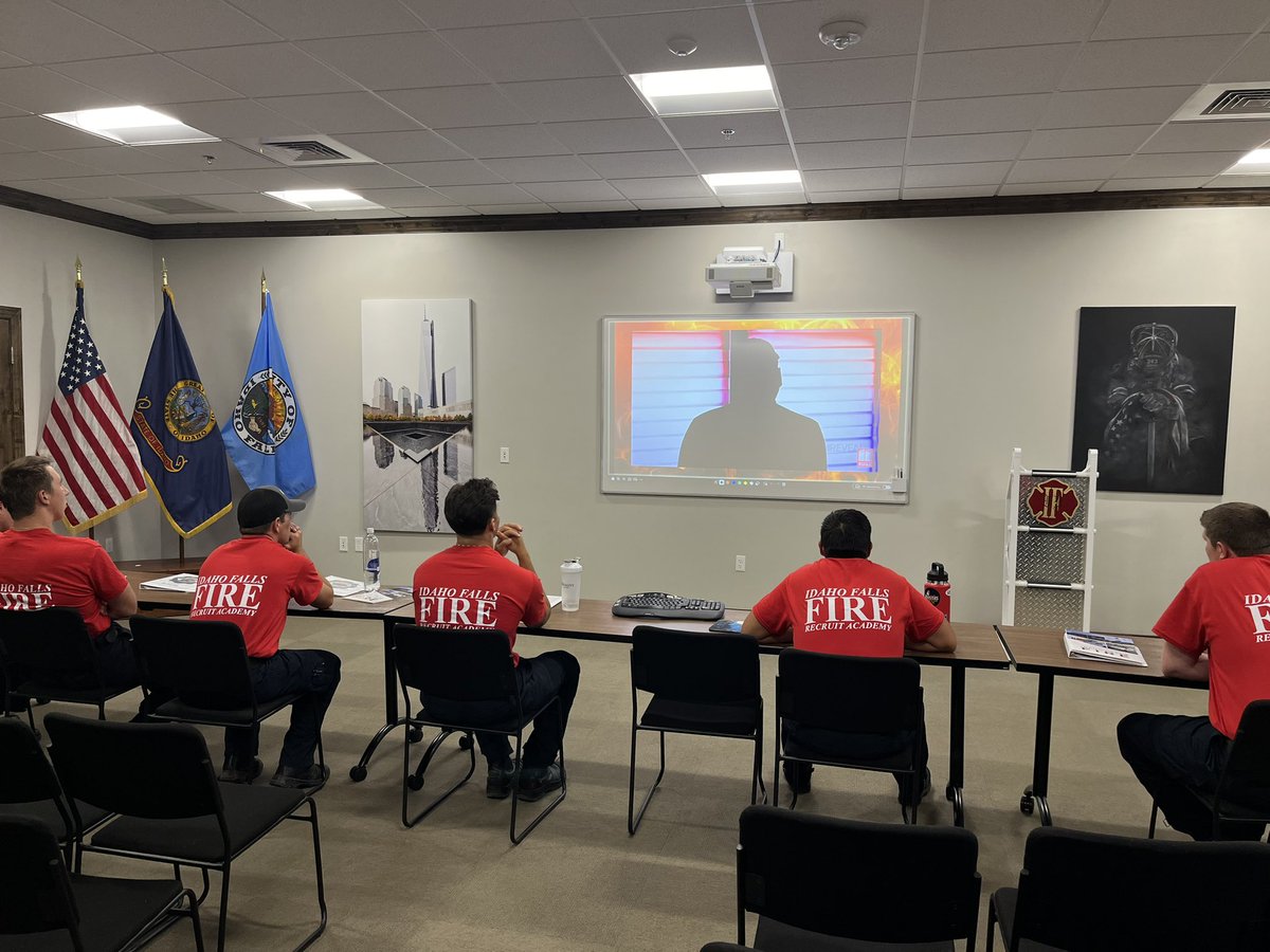 Day one of the <a href="/IdahoFallsFire/">Idaho Falls Fire</a> Recruit Academy 2024-02. Thanks for letting me spend some time this afternoon talking about Public Information and the role PIOs play in keeping our community informed so they can make the right decisions. #PIO #IFFD