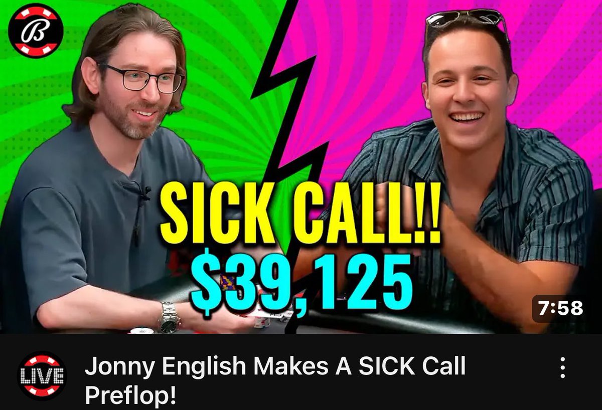 Jonny Wnglish makes a SICK CALL pre flop !!

youtu.be/GycMlCOM32Q?si…