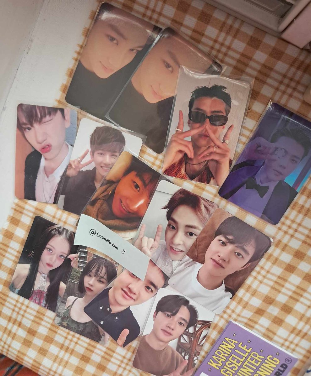 LocalArtsie's tweet photo. Hello! I’m selling some of my EXO and Aespa official merch to help fund my school. Since this is my first time selling K-pop merch and I don’t have past transactions, you can check my small business pages to verify legitimacy:

https://t.co/gthpmV158O
https://t.co/171EGApUGx https://t.co/bRv4YCtyLG