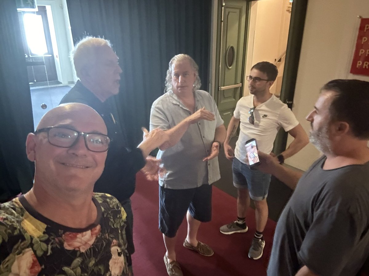stagescenery's tweet photo. The creative progress continues at Karlin Divadlo Prague Beetlejuice Beetlejuice #Beetlejuice with the wonderful in-house team and director Gabrielle Barre and lighting designer Ken Billington, fun times ahead! https://t.co/nWYPsp78ts