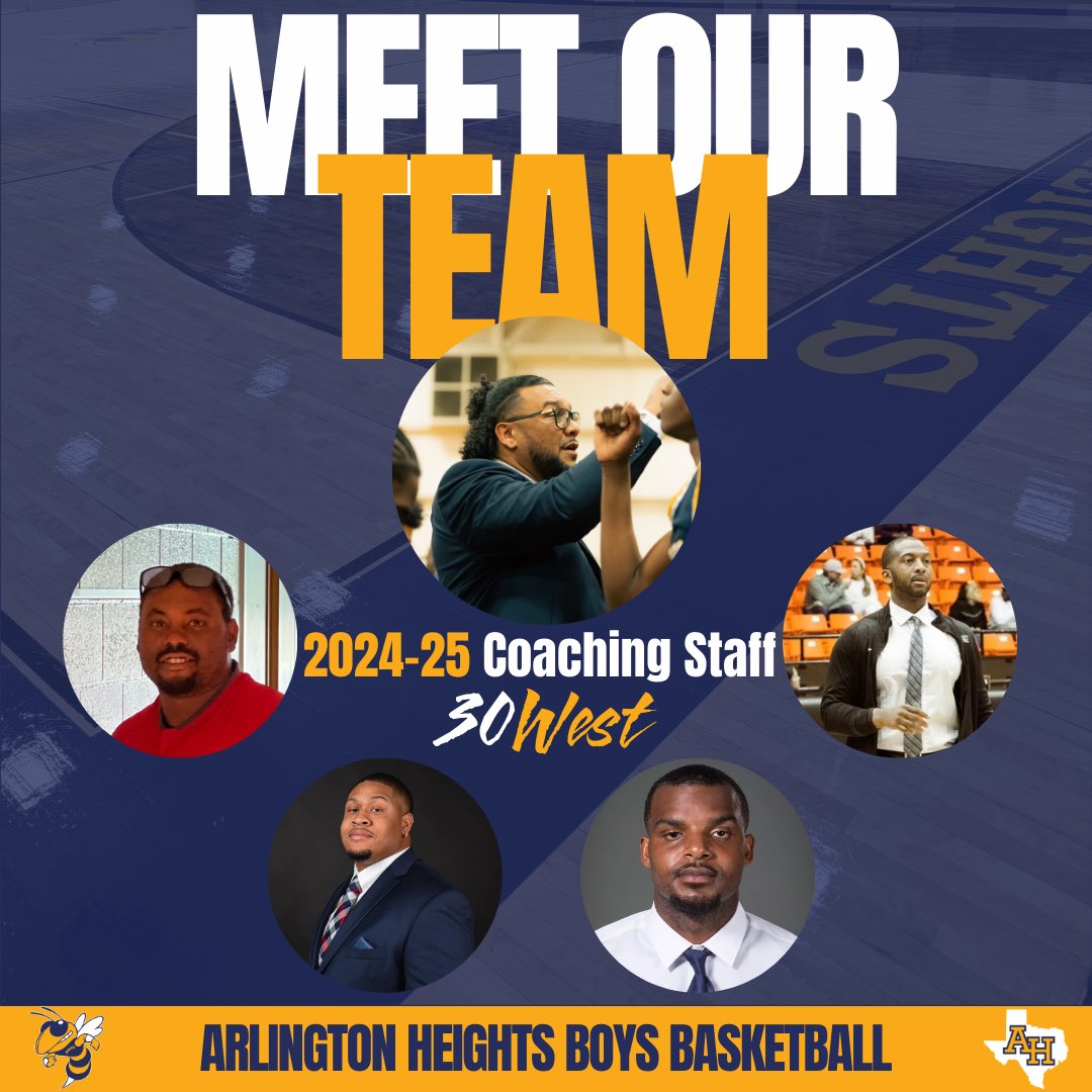 AHHS_basketball's tweet photo. 2024-25 Coaching staff lead by Head coach @CoachMuhammad_ 

#30West x #HeightsFAM

@HeightsFWISD https://t.co/GTLhs1t2Lm