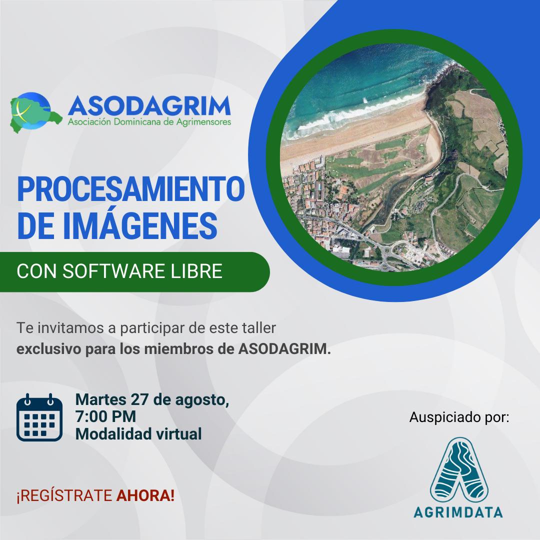 🚀 ¡Únete a nuestro Taller Exclusivo de Procesamiento de Imágenes con Software Libre! 🛩️💻 Aprende a crear nubes de puntos y modelos digitales. Inscríbete aquí: bit.ly/3WJ7w4T 

Agrégate a nuestro grupo de WhatsApp al finaliza el formulario. ¡Cupos limitados! #Asodagrim
