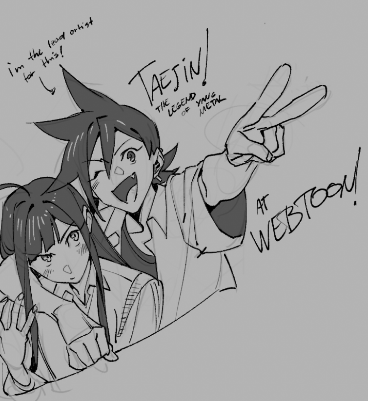 Yo!! These goobers are the reason I'm bit off of twitter.
 I'm the lead artist for Taejin: The Legend of Yang Metal <a href="/webtoonofficial/">WEBTOON</a> ! Go check it out!