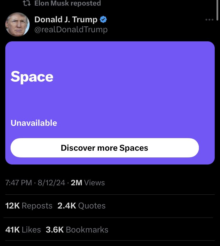 NFTourettes's tweet photo. @SapereVincent @realDonaldTrump Same, it won’t let a lot of people in. So frustrating. https://t.co/hF5SaOd0lz
