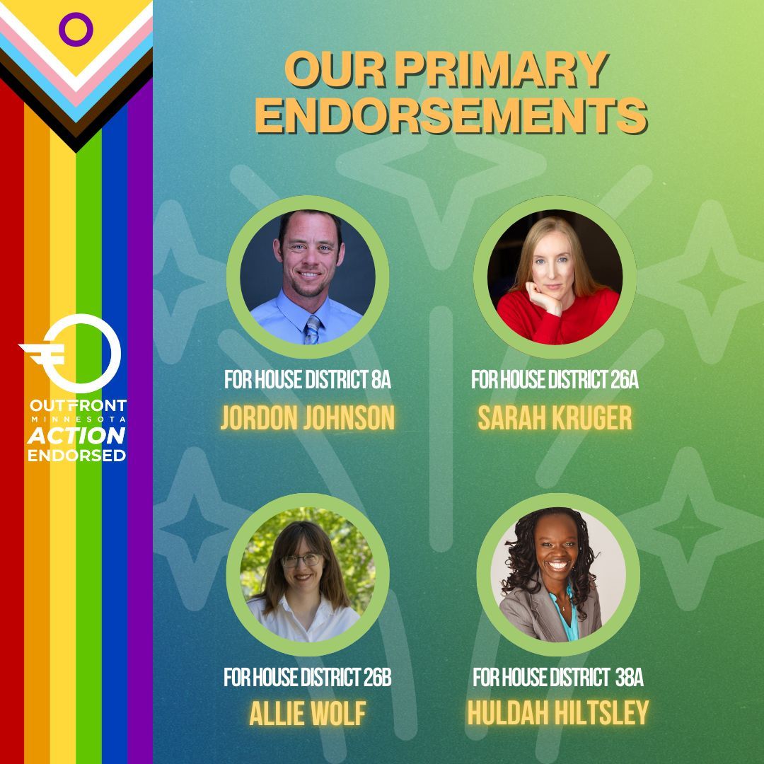 OutFrontPAC's tweet photo. X
WE CAN’T WAIT FOR TOMORROW! Vote for our #LGBTQ champions in tomorrow’s #MNPrimary! @IlhanMN #BrionCurran @Isabel4House #JordonJohnson @KrugerMNHouse @Allie4MNHouse @Huldah4House Onward to victory! #MN #MniSota #CD5 #OutFrontMN #MNLeg #2SLGBTQ #Queer #Politics #MNpolitics https://t.co/NRGyM5GAnw