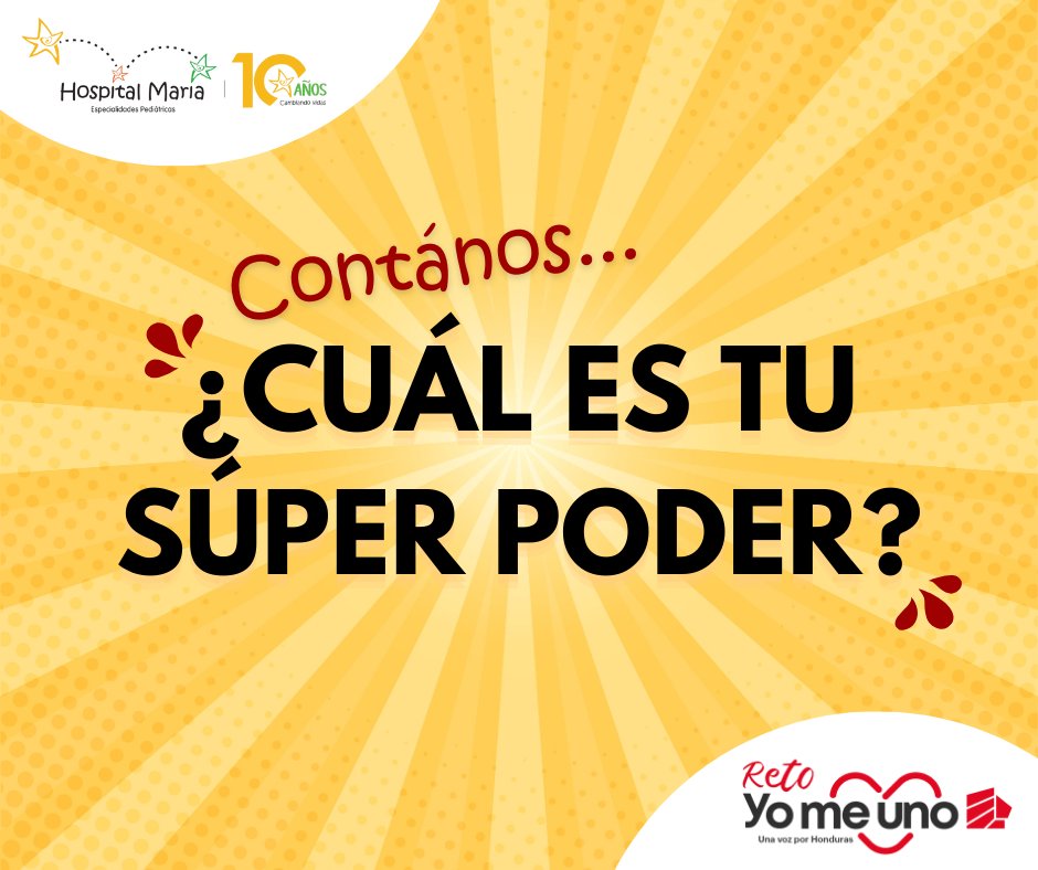 Hospital_Maria's tweet photo. ¡Nos unimos al reto de #YoMeUno! 

Participamos para ganar un premio, para continuar cambiando vidas... tú puedes apoyarnos... ¡dona ya! ¡No importa el monto! ¡Tu súper poder es cambiar vidas a través de tus donaciones! https://t.co/FTZUDhLnTi