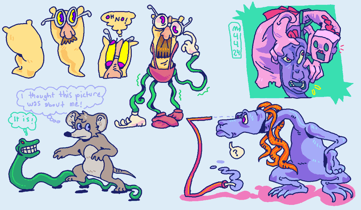 Ziggy shared Living Above the Mouse's Ear with me a few months ago! now that it's released online, here's my fanart of it ::-D

#ArtistsOnTwitter #LivingAboveTheMousesEar