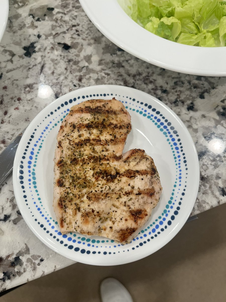 My chicken resembles the state of Michigan! 😂