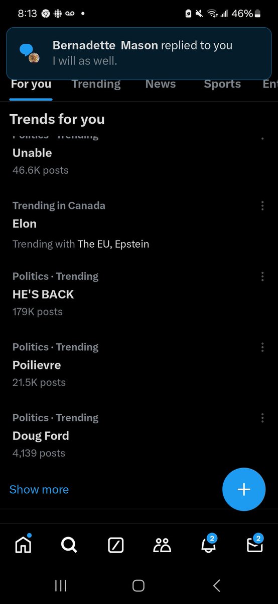 ReinChange's tweet image. I like that #Unable &amp;amp; #Elon are trending along with #PierrePoilievre &amp;amp; #DougFord 😆 🤣