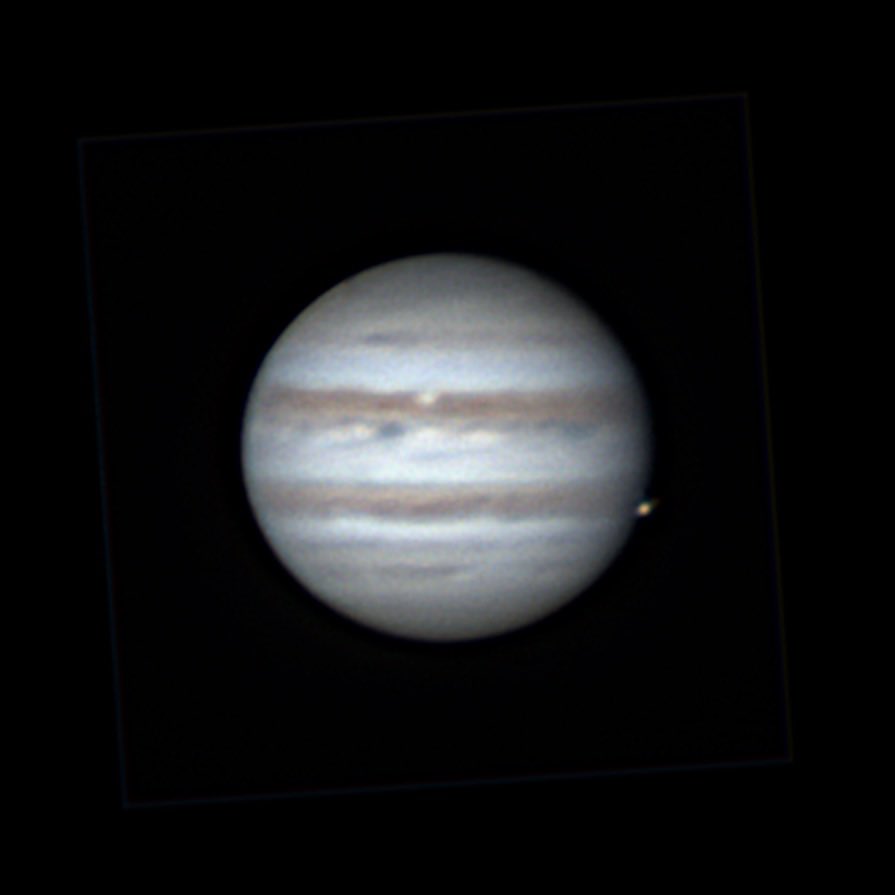 ttrsato's tweet photo. 土星撮って、木星撮って、火星を撮るルーチン。大赤斑は無くても今日はイオがいます😁
ペルセウス流星群はモニター越しに一つ見たものの、カメラには捉えられず。
#Saturn #Jupiter #Io #Mars #C8 #AZGTi 2024/8/12(UT) #Tokyo https://t.co/o5oe8Ygg67
