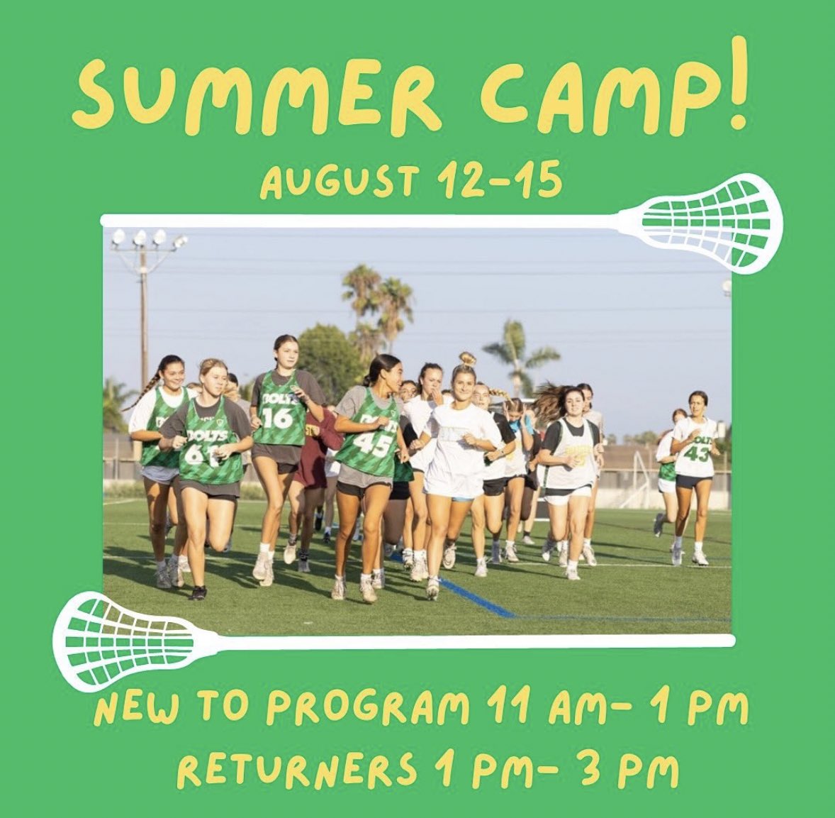 EdisonLAXGirls's tweet photo. Can’t wait to see you at Summer Camp!☀️🥍⛱️ https://t.co/Um4vtmJbcA