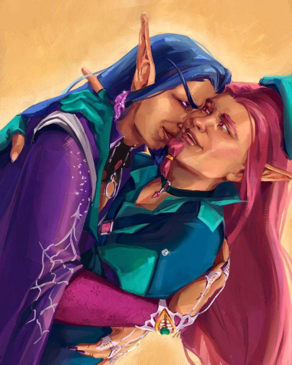 Time to be cute. <a href="/TristAyran/">Trist'Ayran Ambrosio Autumnrayne</a> 
(Art by aurory on YCH.Commishes)