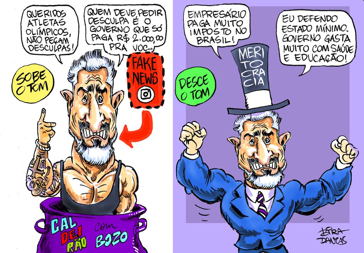 #marcosmion #fakeNews
#BolsaAtleta
#CaldeirãoDoBozo está entornando o caldo.

Eu já estou no <a href="/Bluesky/">Bluesky</a> seguindo o Presidente <a href="/LulaOficial/">Lula</a> .
Minhas charges já estão lá. bsky.app/profile/birada…

Vai pra cima #Xandao
#bolsonaroinelegivel
#bolsonaronacadeia2024
#ElonMuskPeidouNaFarofa