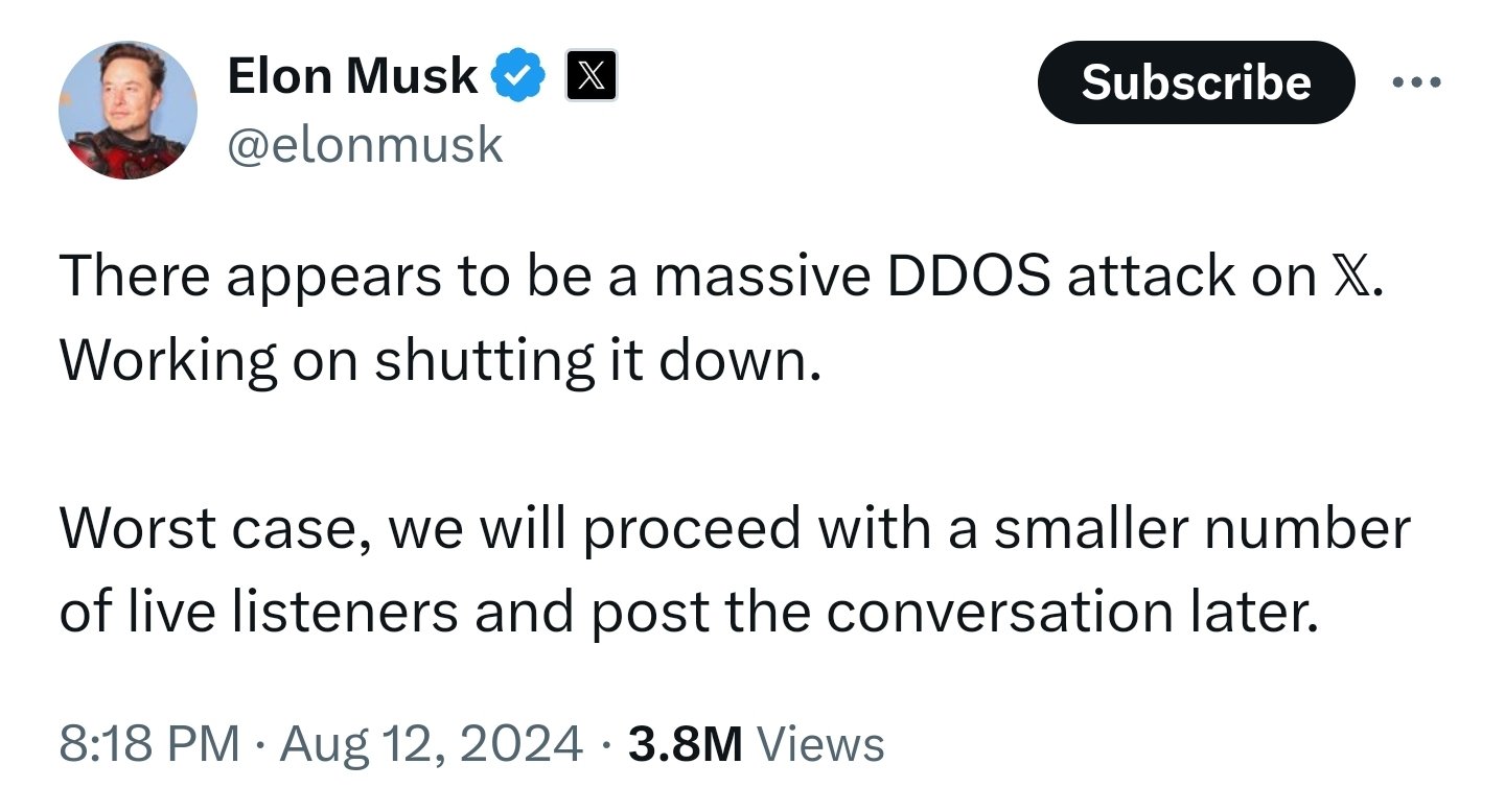 Elon Musk via X