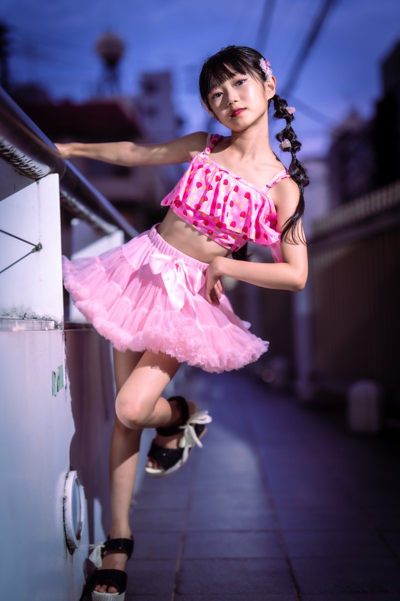 2024.8.12 ナイトプールにて model: ここみん (JS4) @Co_stuff2015219