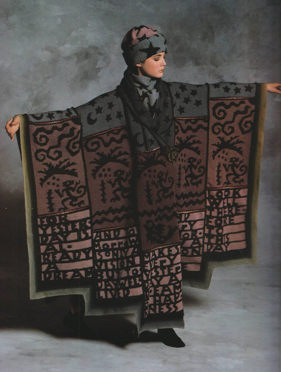 xe0_xeo's tweet photo. Linda Mendelson in Art to Wear - Julie Schafler Dale (1986) https://t.co/JdyLpPSZHf