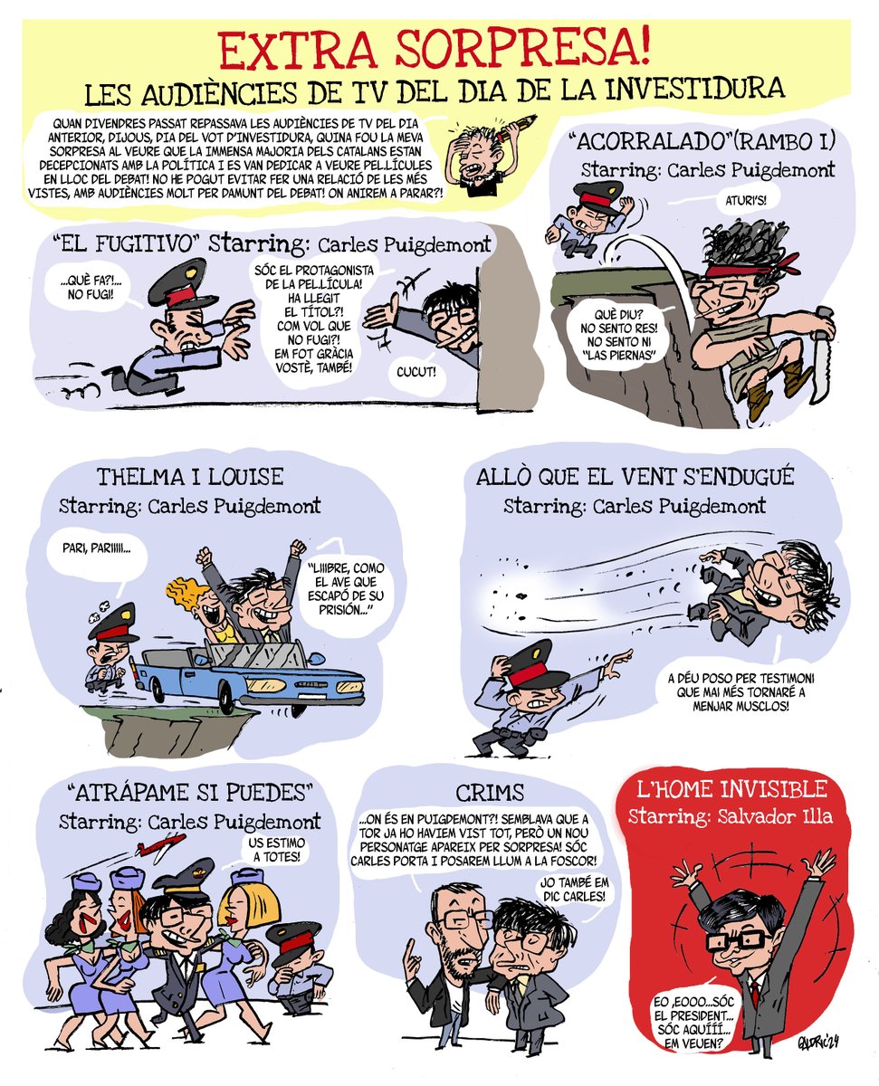 A <a href="/diariRegio7/">Regió7.cat</a> d'ahir dilluns, faig un repàs a la graella de la tele! s'ha de fer de tot! amb tot de pelis que ho van petar! i això que parlem del dia de la investidura!