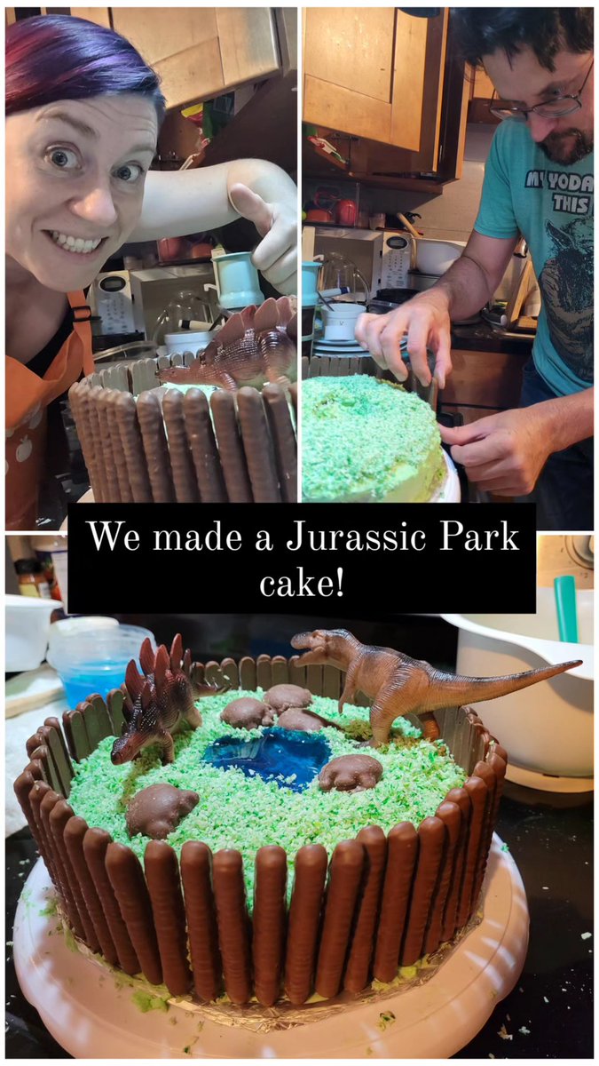 Fellow aussies will know where we go the inspiration from, but we made a dino zoo cake over the weekend. Pretty pleased with it!