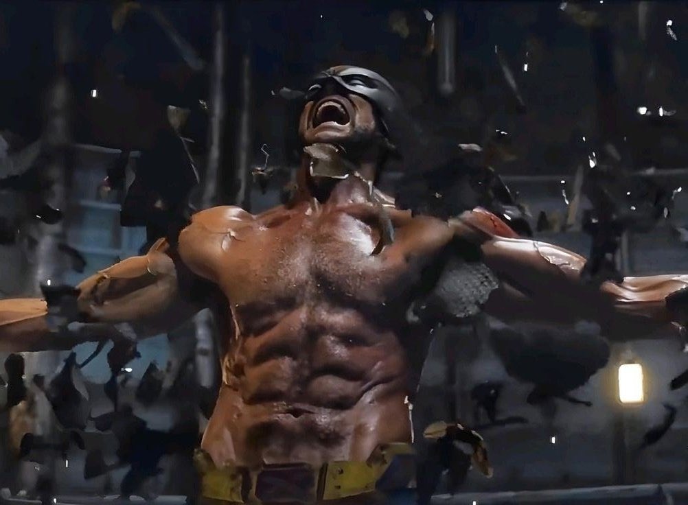 wolvesbub's tweet image. will never get over how in dp&amp;amp;w the costume reveal was so under-hyped compared to hugh’s shirtless scene 😭