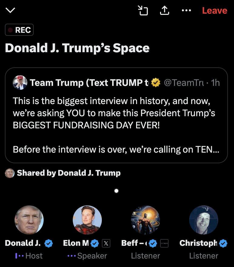 beffjezos's tweet photo. They tried to assassinate him.
They launched a DDOS to silence him.
Yet here he is, speaking to 1M+ people.

Here. We. Go. https://t.co/CFj4OXeoh7