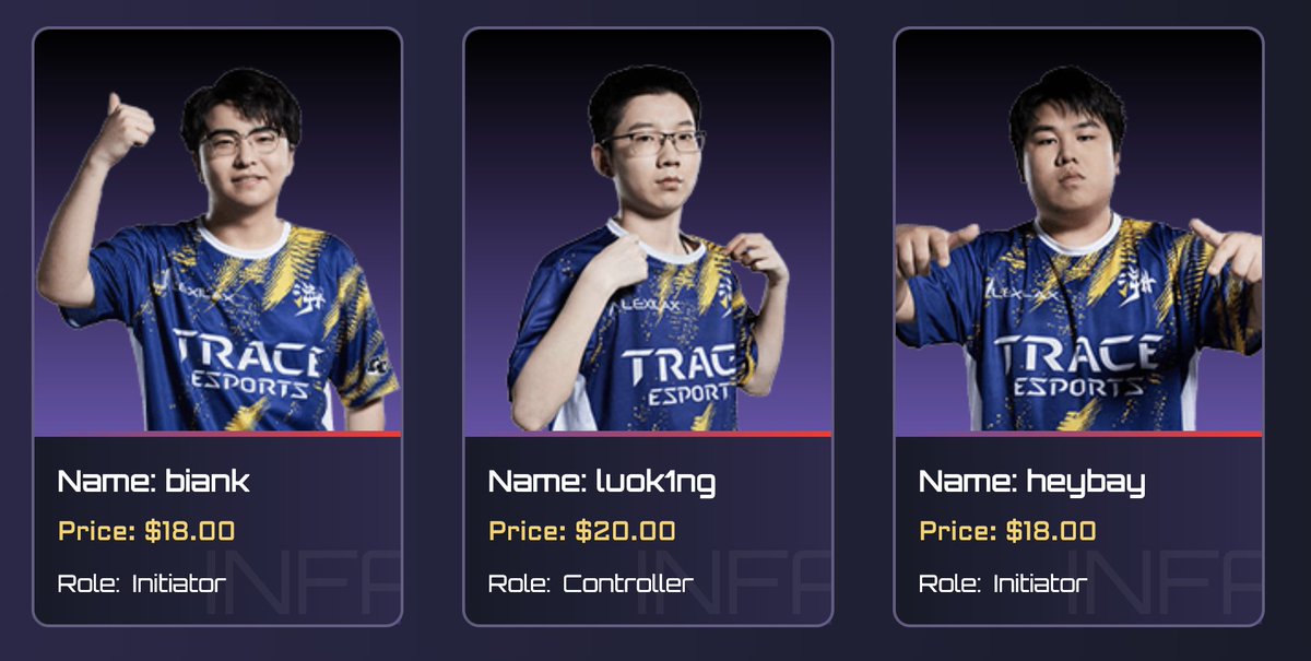 Who do YOU have winning #VALORANTChampions ??

Make sure you pick some of them for your #FantasyValorant Team!

 SUBMISSION DEADLINE: First Game of Playoffs! 

infamy.gg/valorant/tourn…