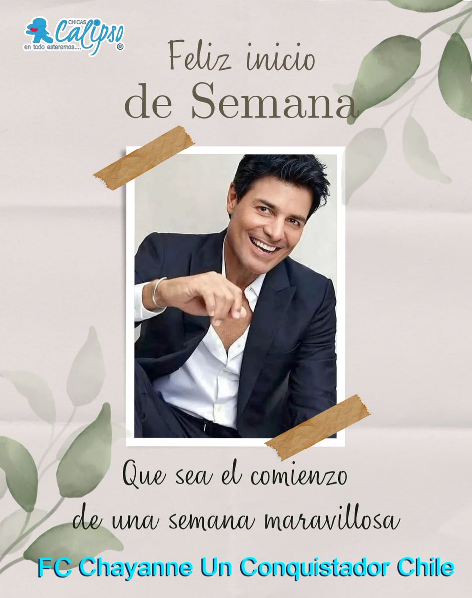 Letty_tau's tweet photo. Querida @claudia_schmitd, ten una fructífera semana.
Cariños de tus amigas @ChicasDeCalipso
#FcChayanneUnConquistadorChile💙🇨🇱💙 https://t.co/jcYeUgl07c