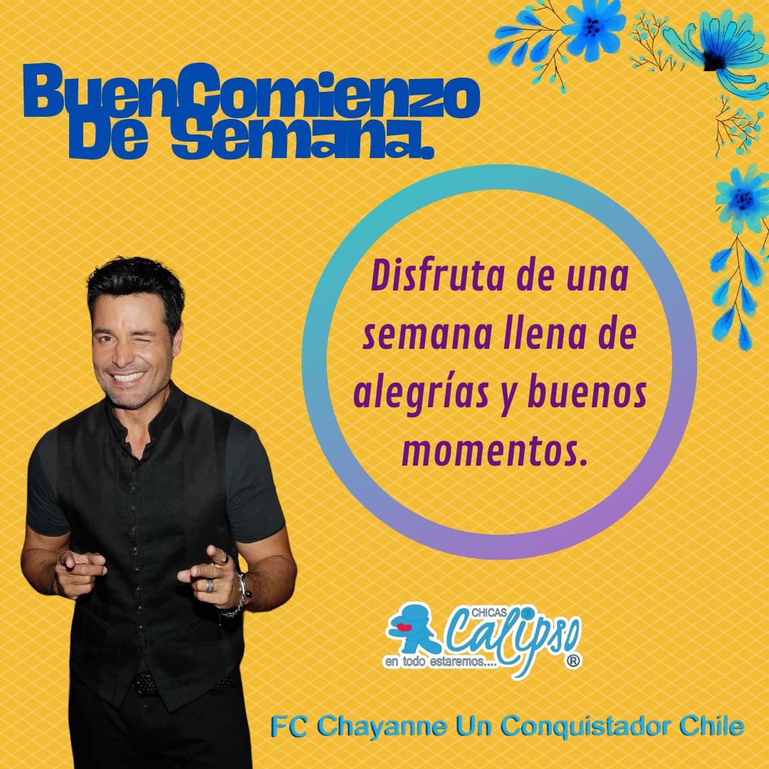 Letty_tau's tweet photo. Buena noche @vitoco_mix, ten una  excelente y exitosa semana.  Te saludan  @ChicasDeCalipso
#FcChayanneUnConquistadorChile💙🇨🇱💙 https://t.co/qRYvdGZx4Y