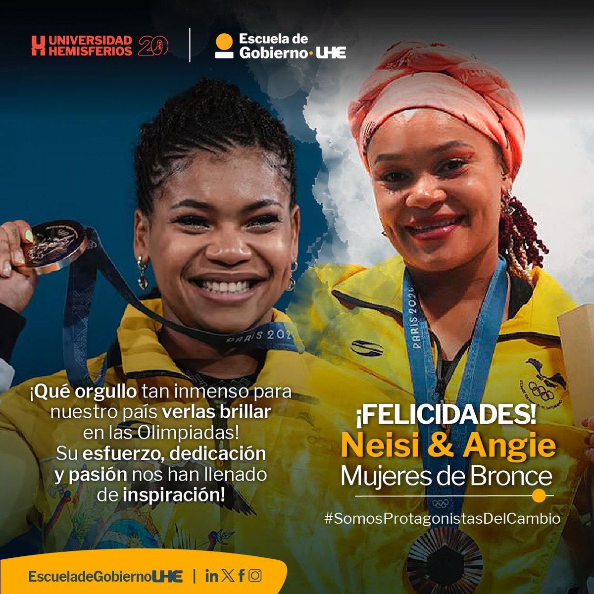 escuelagob_UHE's tweet photo. #HermanasDeBronce🥉
Felicidades #Neisi y #Angie su ejemplo es luz de esperanza y motivación para todo el Ecuador.
Comprometidos con los deportistas de #AltoRendimiento🇪🇨, #PLED2023
#SomosProtagonistasDelCambio
@uhemisferios
@FundFavoritaEC
@CorporacionGPF
@Zaimellaec https://t.co/C0KaYYJ9xP