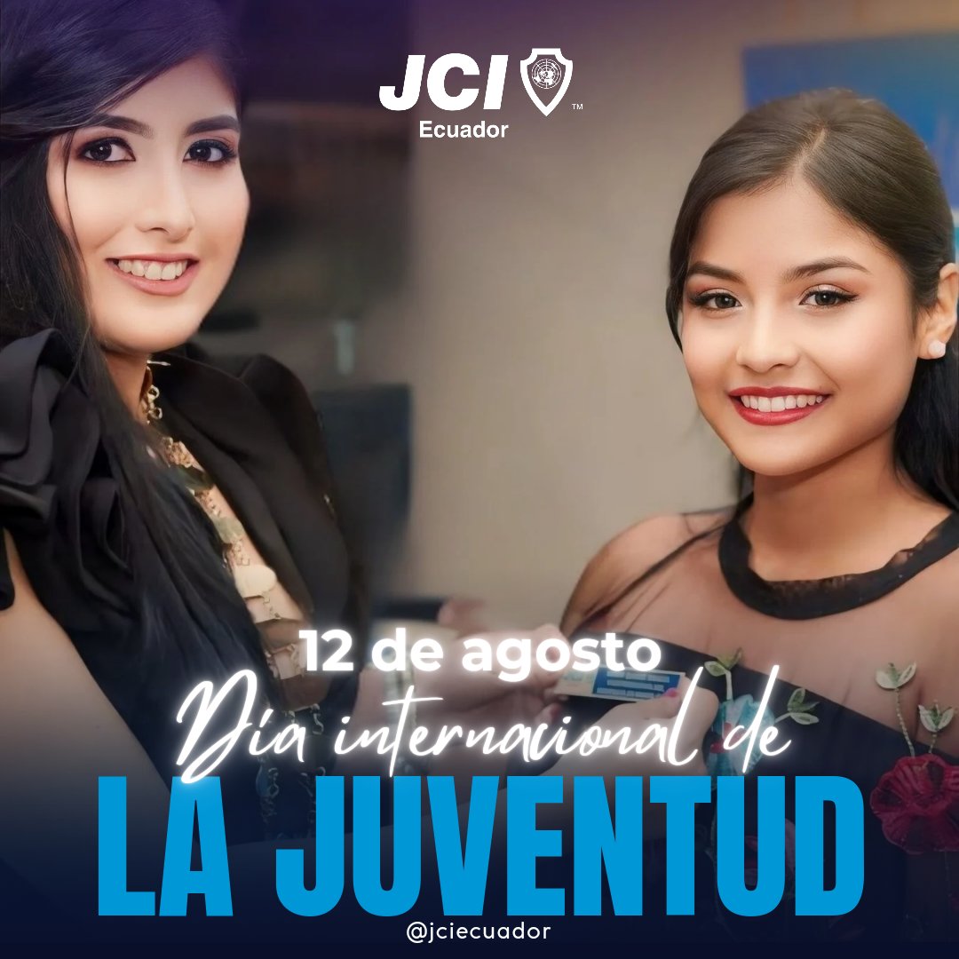 📌Feliz Día de la Juventud 

En JCI Ecuador, celebramos a todos los jóvenes que son la fuerza motriz del cambio, el progreso y la esperanza en nuestra sociedad. 
Hoy es un día para reconocer su pasión, creatividad y energía inagotable. 
 
#jciecuador2024 
#jciamerica 
#JCI