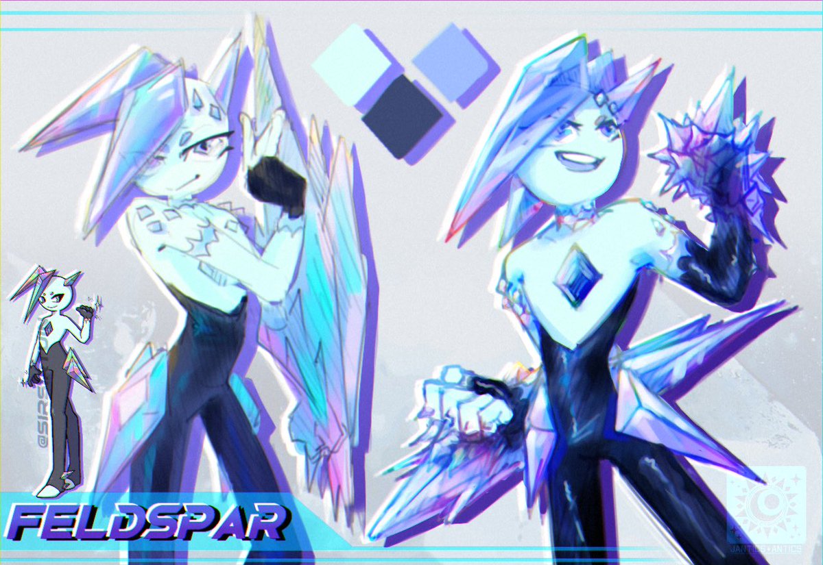 Recently Adopted OC…
Meet - FELDSPAR - The Crystaline Fist Fighter

Originally Designed by <a href="/SirSirtuin/">Sirtuin</a> 🙏💖