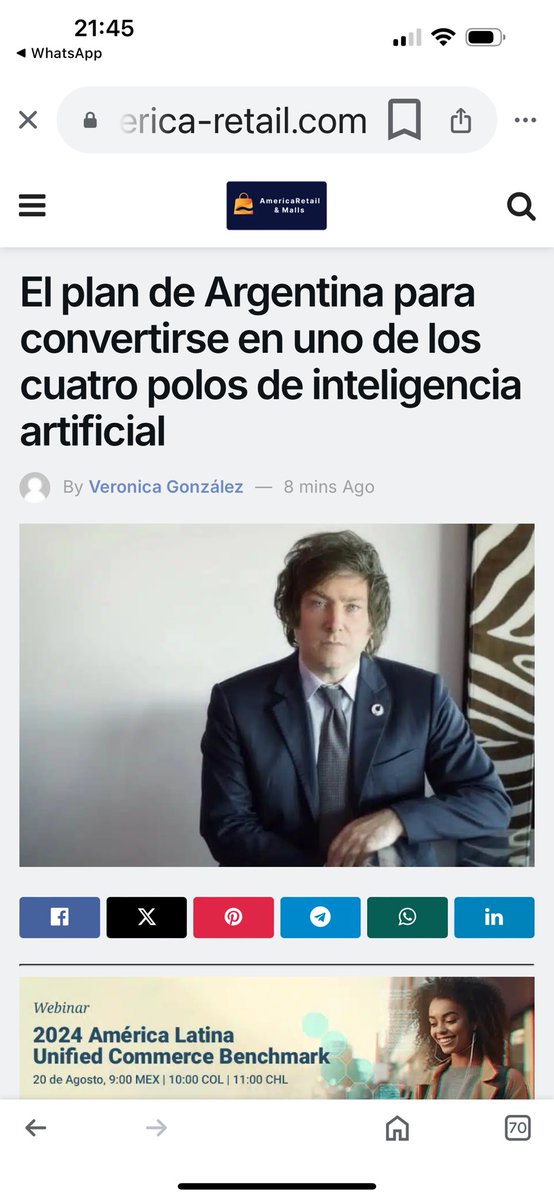 Cedy_at's tweet photo. Es tiempo de asumirlo: en Argentina contamos con excelentes recursos humanos para el desarrollo de la economía del conocimiento en especial la IA, pero se requiere invertir en infraestructura y conectividad para no perder esta ventana de oportunidades que se busca. #INARIA https://t.co/ZEhNF0NWYm