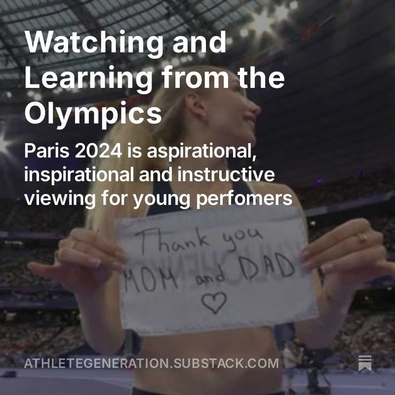 The many ways that watching Paris 2024 has the potential to be a powerful and even formative experience for kids who might be future Olympians...
