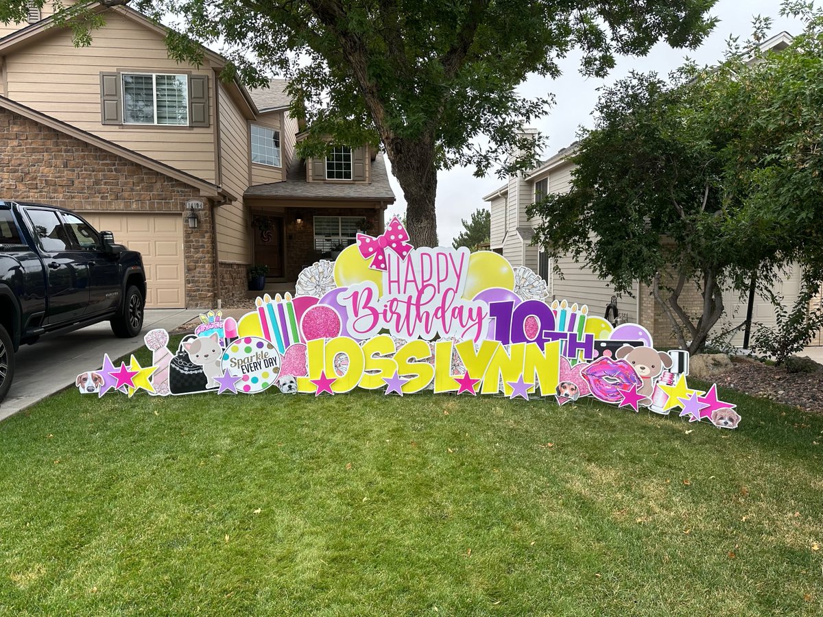 SGFoothills's tweet image. Happy 10th Birthday to Josslyn! What a sweet surprise for their niece who came to visit! Love this!  Hope she had a great celebration. #happybirthday #pinkandyellow #10yearsold #sgfoothills #signgypsiesfoothills #littlegirls #sugarandspice