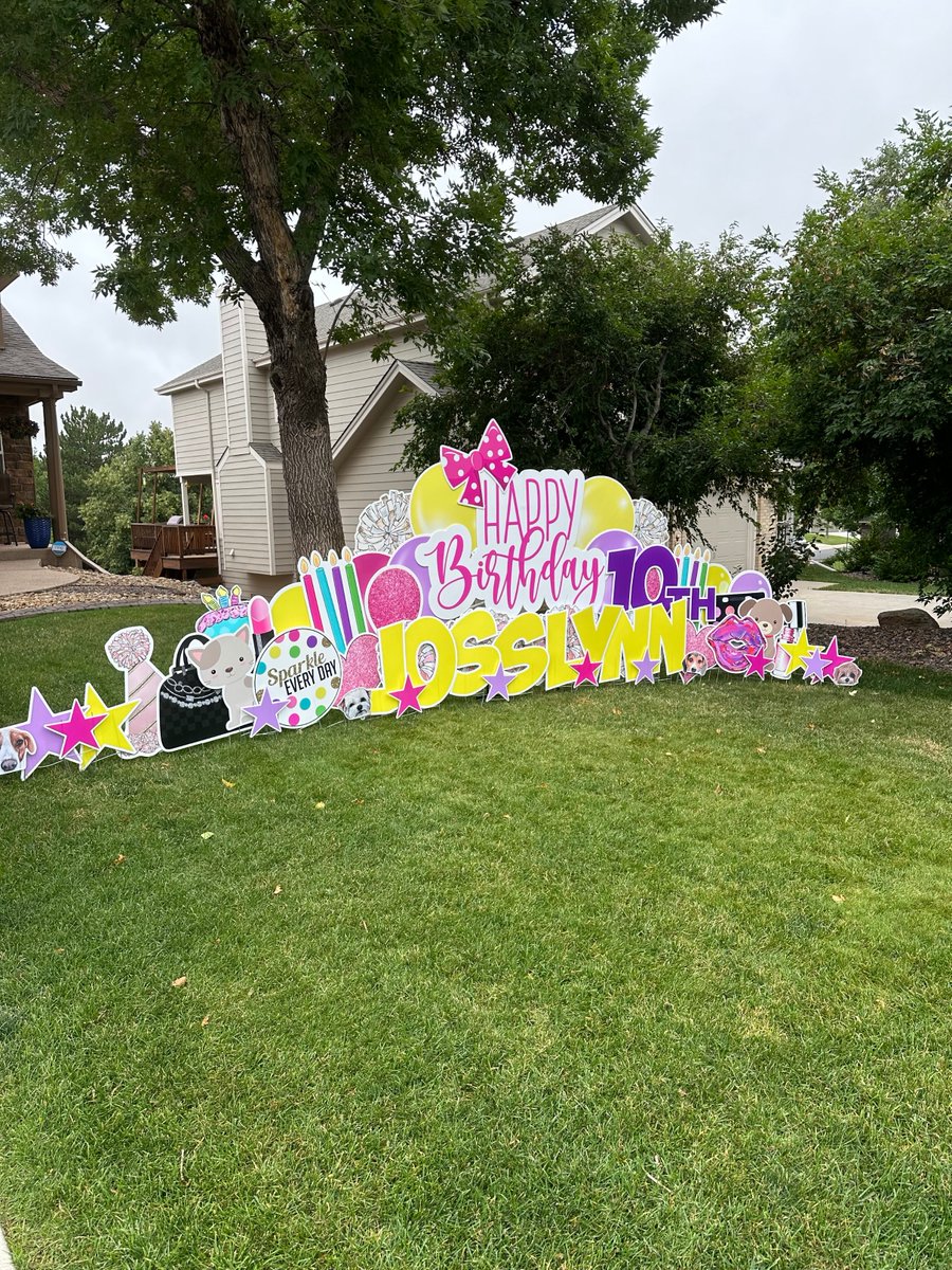 SGFoothills's tweet image. Happy 10th Birthday to Josslyn! What a sweet surprise for their niece who came to visit! Love this!  Hope she had a great celebration. #happybirthday #pinkandyellow #10yearsold #sgfoothills #signgypsiesfoothills #littlegirls #sugarandspice