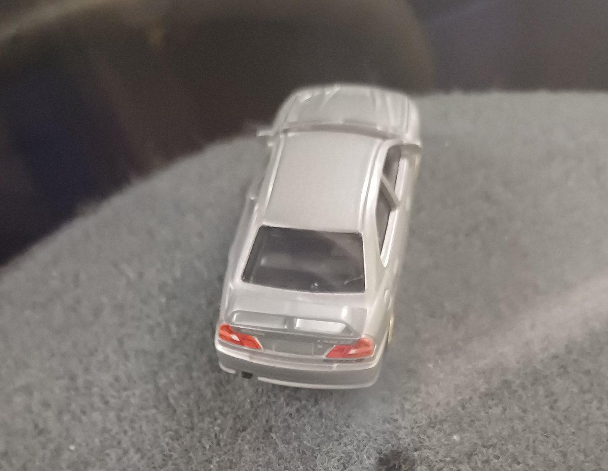 FakePlebmaster's tweet photo. @DiecastHype In my Mitsi Lancer, is a smaller Mitsi lancer from the same generation https://t.co/4aRKmD78Zq