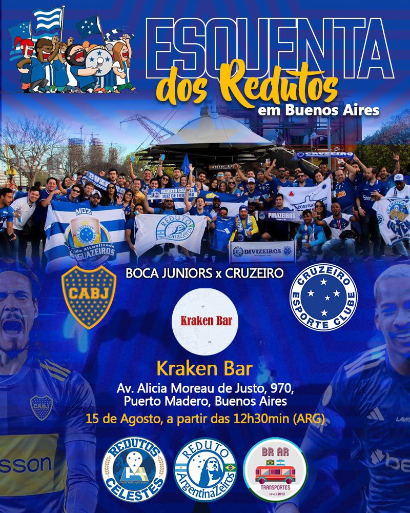 ArgentinaZeiro's tweet photo. Vemmm todoo mundooo!!
@RedutosCelestes @Cruzeiro https://t.co/Gy8bIA5g9C