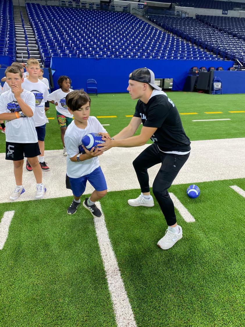 Had a great time coaching the <a href="/Colts/">Indianapolis Colts</a> <a href="/gamedaycamps1/">Game Day Youth Camps</a> on Sun. after the game with a few of my <a href="/AvonFBOrioles/">Avon Football</a> teammates <a href="/AshtonRB7/">Ashton Carter</a> <a href="/KavenTislow/">Kaven Tislow</a> <a href="/CoachCam_CamQBs/">Grant Cameron CamQBs</a> <a href="/IndianaPreps/">Indiana Preps</a> <a href="/PrepRedzoneIN/">Prep Redzone Indiana</a> <a href="/RobGibsonHC/">Rob Gibson</a> <a href="/Bryan_Ault/">Bryan Ault - Midwest Scout</a> <a href="/KyleNeddenriep/">Kyle Neddenriep</a> <a href="/AvonQBClub/">Avon QB Club</a>